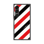 プレミアムスクエアケース［ Big Stripe - Red × Black ］