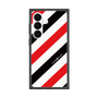 プレミアムスクエアケース［ Big Stripe - Red × Black ］