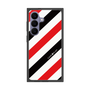 プレミアムスクエアケース［ Big Stripe - Red × Black ］