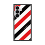 プレミアムスクエアケース［ Big Stripe - Red × Black ］
