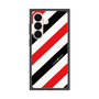 プレミアムスクエアケース［ Big Stripe - Red × Black ］