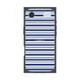 プレミアムスクエアケース［ Small Border - Navy ］