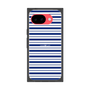 プレミアムスクエアケース［ Small Border - Navy ］