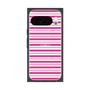 プレミアムスクエアケース［ Small Border - Pink ］