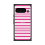 プレミアムスクエアケース［ Small Border - Pink ］