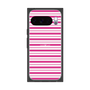 プレミアムスクエアケース［ Small Border - Pink ］