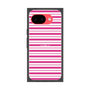 プレミアムスクエアケース［ Small Border - Pink ］