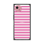プレミアムスクエアケース［ Small Border - Pink ］