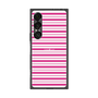 プレミアムスクエアケース［ Small Border - Pink ］