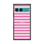 プレミアムスクエアケース［ Small Border - Pink ］