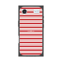 プレミアムスクエアケース［ Small Border - Red ］