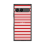 プレミアムスクエアケース［ Small Border - Red ］