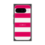 プレミアムスクエアケース［ Big Border - Pink ］