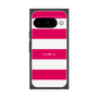 プレミアムスクエアケース［ Big Border - Pink ］