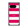 プレミアムスクエアケース［ Big Border - Pink ］