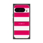 プレミアムスクエアケース［ Big Border - Pink ］