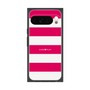 プレミアムスクエアケース［ Big Border - Pink ］