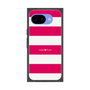 プレミアムスクエアケース［ Big Border - Pink ］