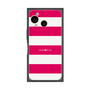 プレミアムスクエアケース［ Big Border - Pink ］