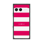 プレミアムスクエアケース［ Big Border - Pink ］