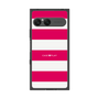 プレミアムスクエアケース［ Big Border - Pink ］