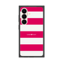 プレミアムスクエアケース［ Big Border - Pink ］