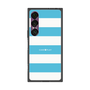 プレミアムスクエアケース［ Big Border - Blue ］