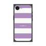 プレミアムスクエアケース［ Big Border - Purple ］