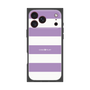 プレミアムスクエアケース［ Big Border - Purple ］