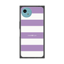 プレミアムスクエアケース［ Big Border - Purple ］