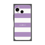 プレミアムスクエアケース［ Big Border - Purple ］