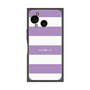 プレミアムスクエアケース［ Big Border - Purple ］