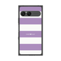 プレミアムスクエアケース［ Big Border - Purple ］
