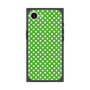 プレミアムスクエアケース［ Small Dot - Green ］
