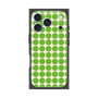 プレミアムスクエアケース［ Big Dot - Green ］