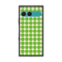 プレミアムスクエアケース［ Big Dot - Green ］