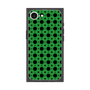 プレミアムスクエアケース［ Shower Dot - Green ］