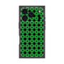プレミアムスクエアケース［ Shower Dot - Green ］