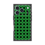 プレミアムスクエアケース［ Shower Dot - Green ］