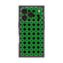 プレミアムスクエアケース［ Shower Dot - Green ］