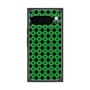 プレミアムスクエアケース［ Shower Dot - Green ］