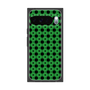 プレミアムスクエアケース［ Shower Dot - Green ］