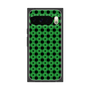 プレミアムスクエアケース［ Shower Dot - Green ］