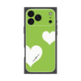 プレミアムスクエアケース［ Two Hearts - Green ］
