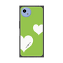 プレミアムスクエアケース［ Two Hearts - Green ］