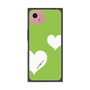 プレミアムスクエアケース［ Two Hearts - Green ］