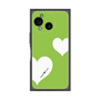 プレミアムスクエアケース［ Two Hearts - Green ］