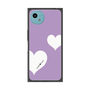 プレミアムスクエアケース［ Two Hearts - Purple ］