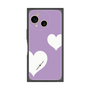 プレミアムスクエアケース［ Two Hearts - Purple ］