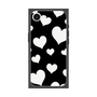 プレミアムスクエアケース［ Dot Hearts - Black ］